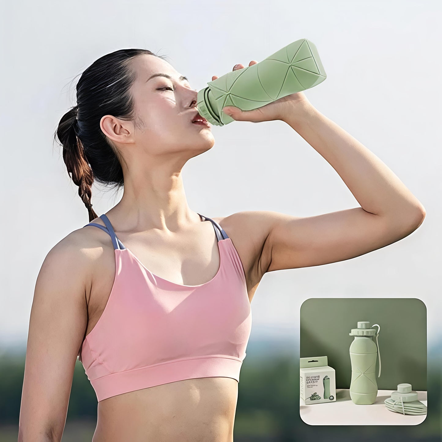 Foldable water bottle